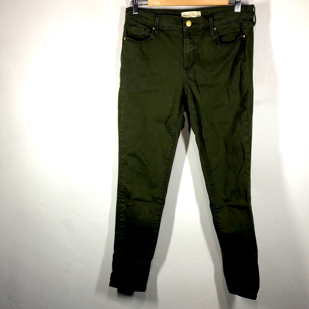 GAP green skinny jeans size 29